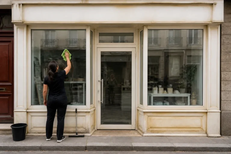 Entretenir la façade d’un local commercial au quotidien